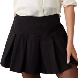 AMERICAN EAGLE Pleated Mini Skirt Built-In Shorts Knit Preppy Athletic M NWT